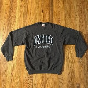 Hanes Gray Oxford University Men’s XL Crewneck Sweater